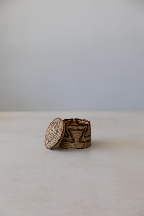 Lidded Papago Basket