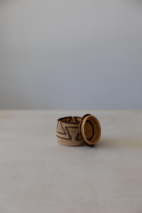 Lidded Papago Basket