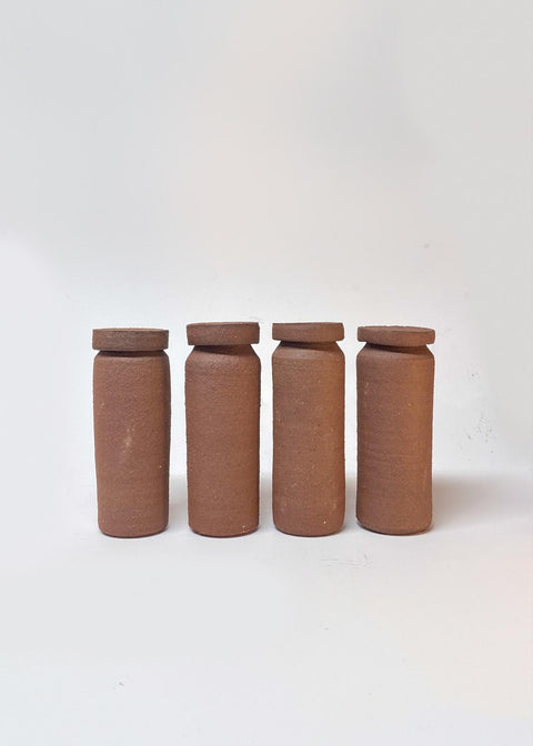 Set of 4 Wild Clay Canisters, 2023
