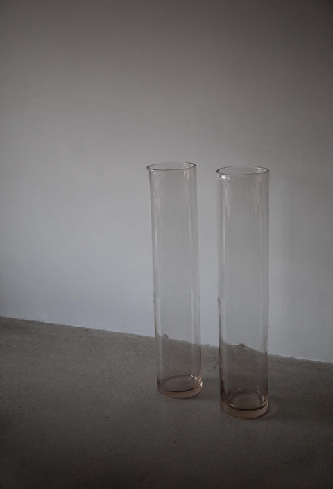 Clear Tall Cylinder Vase