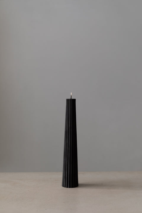 Fluted Pillar, Black
