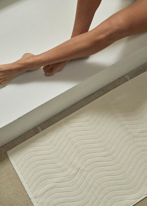 Eyre Bath Mat, Ivory