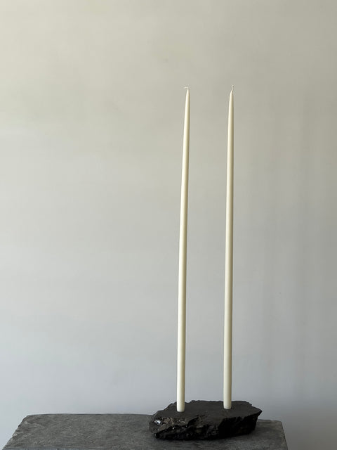 36" Hand-Dipped Taper Candle, Ivory