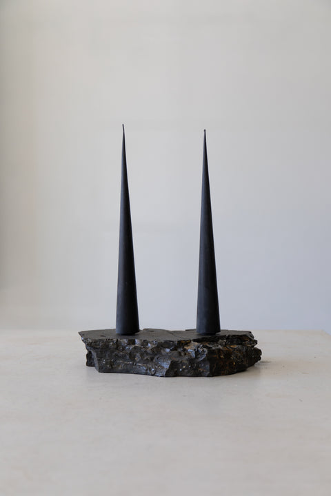 Coal Candle Holder, Double