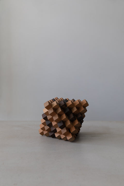 Sculptural Double Pyramid Puzzle, France ca. 1950